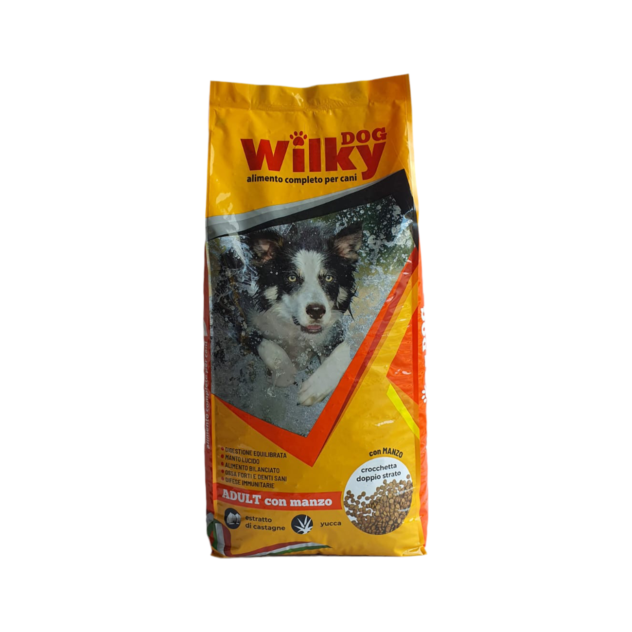 Wilky Dog con manzo Crocchette per cani adulti - 20 Kg