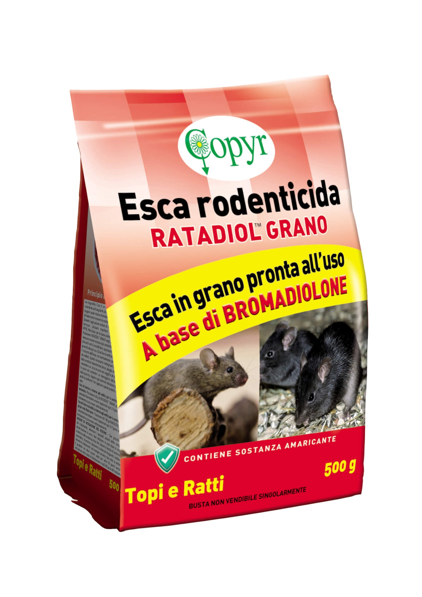 Ratadiol Grano Rodenticida Copyr pronta all'uso