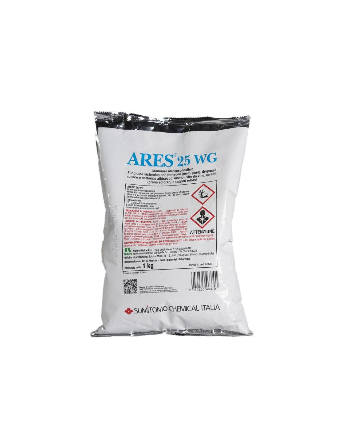 ARES 25 WG - Fungicida sistemico a base di Tebuconazolo