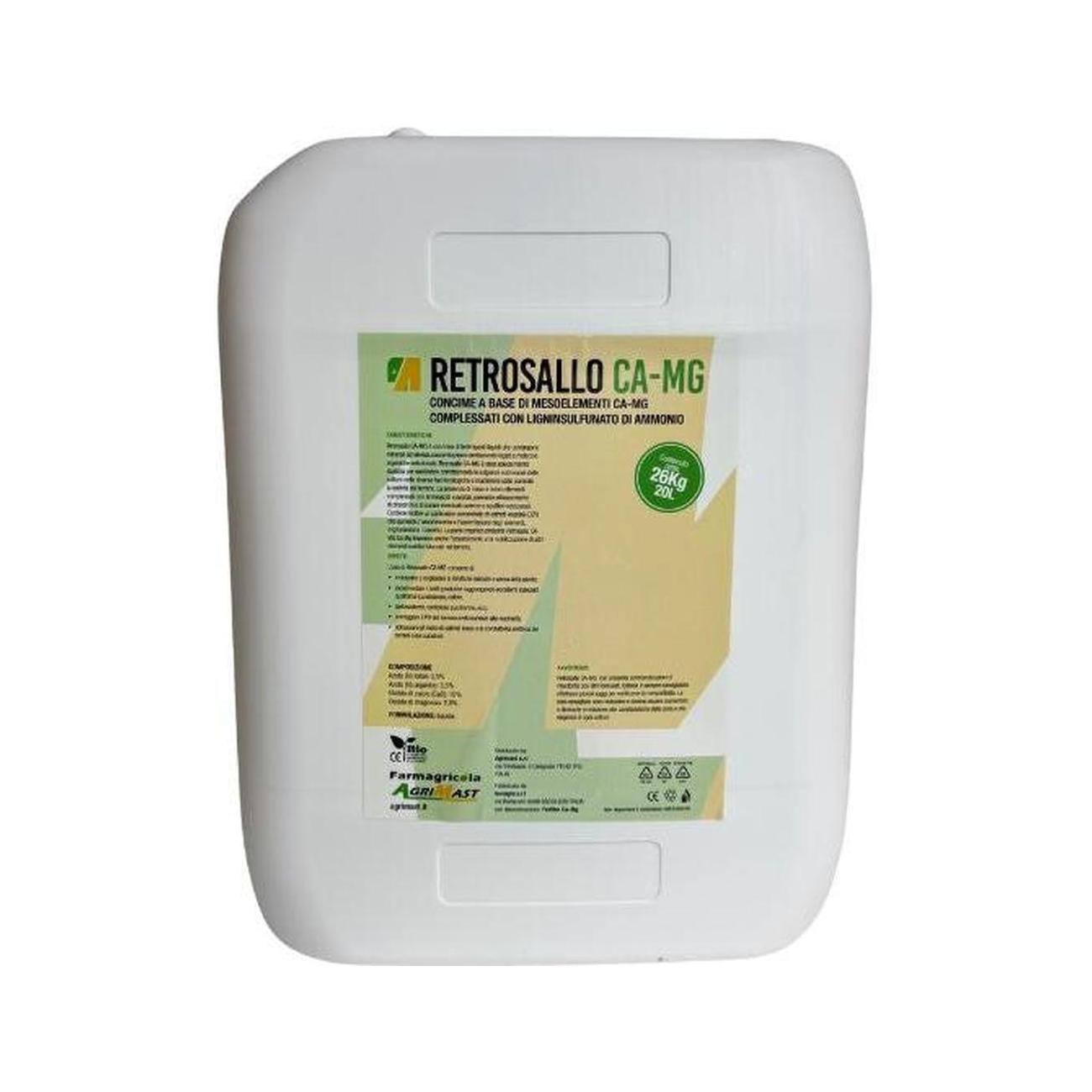 Retrosallo Ca-Mg fertirrigante liquido arricchito con Calcio e Magnesio