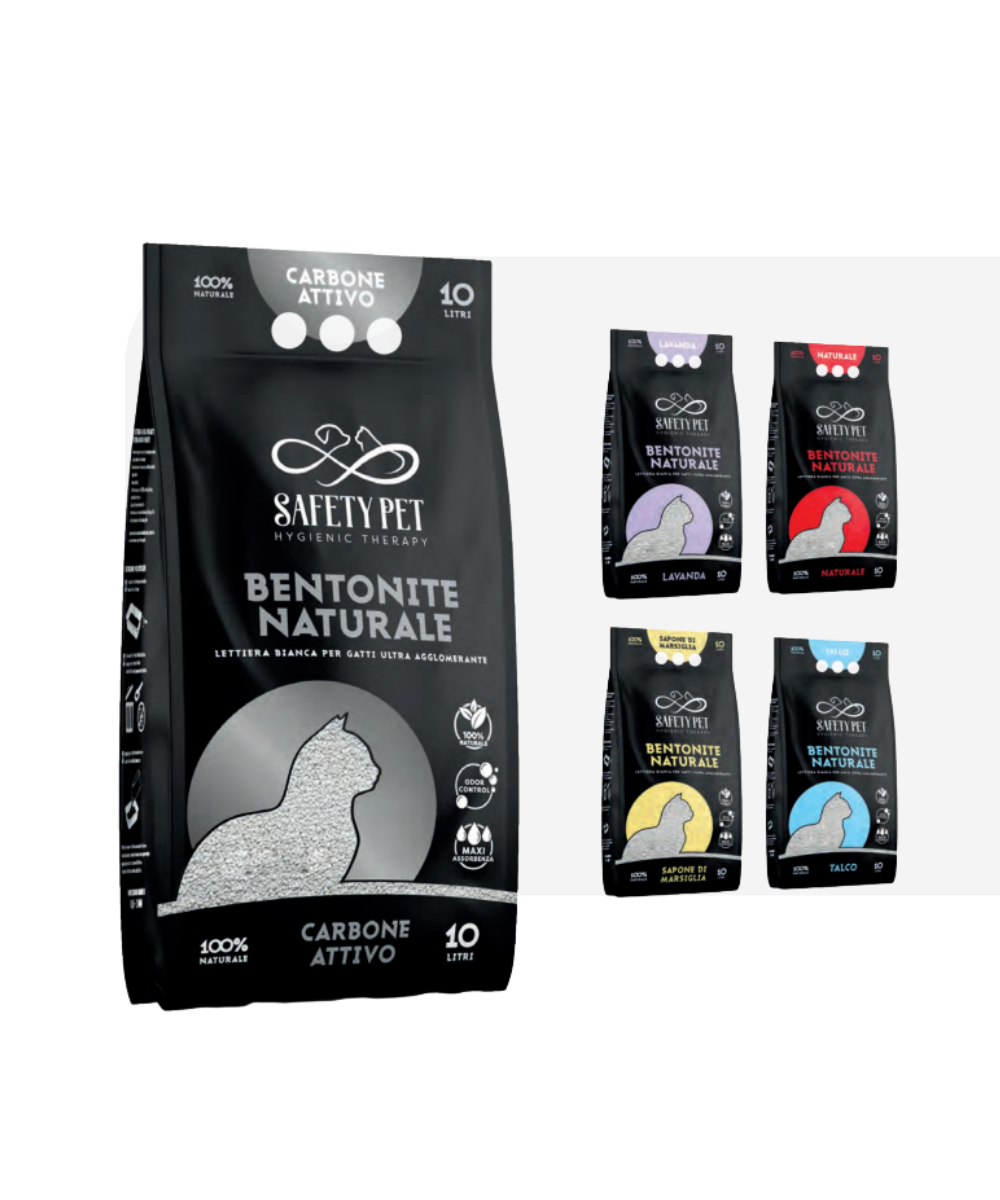 Lettiera Bentonite Safety Pet 10 Lt