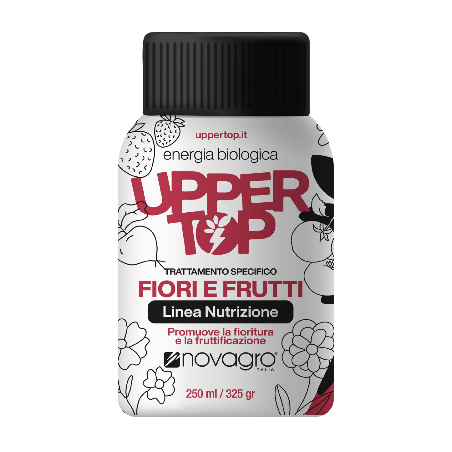 Upper Top - Trattamento Specifico Fiori e Frutti – Concime Biologico Liquido a Base di Alghe Brune