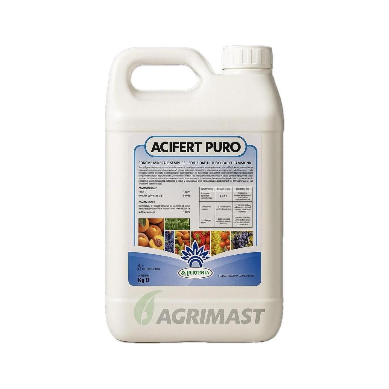 ACIFERT PURO - Fertirriganti Liquidi a Base di Tiosolfati con Zolfo, Azoto e Potassio