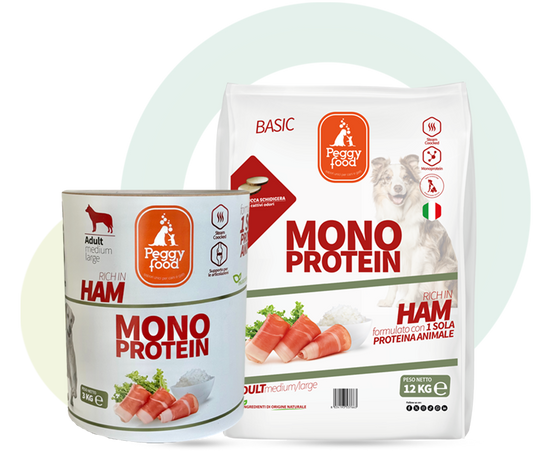 Peggy Food Adult Medium/Large Prosciutto di Maiale Alimento Monoproteico Benessere Articolare