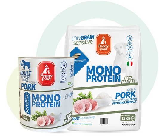 Peggy Food Adult Medium/Large Alimento Monoproteico al Maiale per Cani