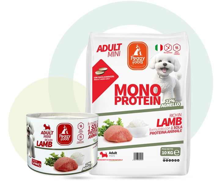 Peggy Food Adult Mini Alimento Completo Agnello Crocchette Cani Taglia Piccola Monoproteiche