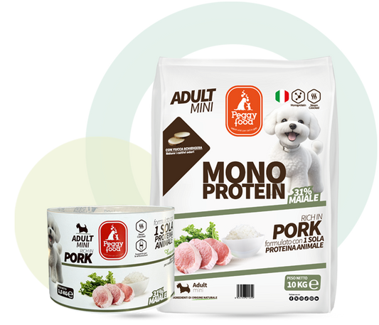 Adult Mini Alimento Completo a base di Maiale per Cani Adulti Taglia Piccola