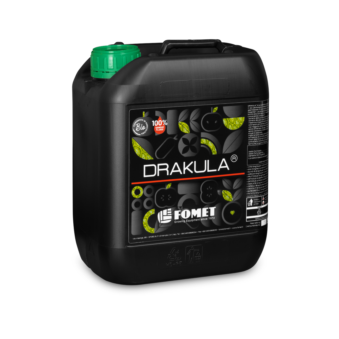 DRAKULA® – Concime Organico Azotato Fluido ad Alta Assimilazione per Colture più Produttive