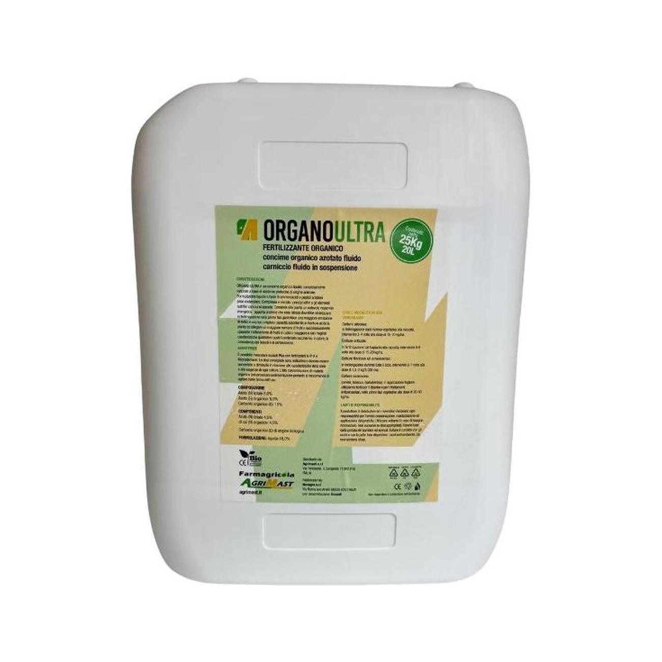 Organo Ultra concime organico liquido completamente naturale a base di sostanze proteiche di origine vegetale ed animale
