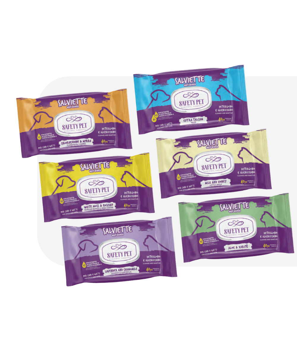 Salviettine igienizzanti per animali domestici Safety Pet